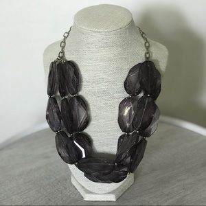 ⬇️ PRICE DROP! Purple Jewel Silver Chain Necklace